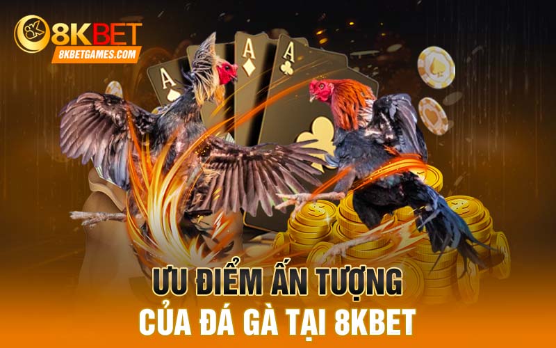 Ưu điểm ấn tượng của đá gà tại 8KBET